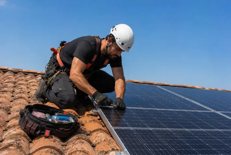 Maintenance et monitoring de panneaux solaires à Sarrazac